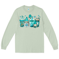Matcha winter christmas gnomes coffee cups Long Sleeve Tee - Jasminsmagicworld