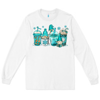 White winter christmas gnomes coffee cups Long Sleeve Tee - Jasminsmagicworld