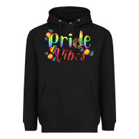 Black Pride Vibes LGBTQ Heavyweight Hoodie - BundleAndBundleShop