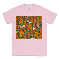 Bubblegum Pink sunflower turquoise leopard cowhide horseshoe Classic Tee - Artiststas