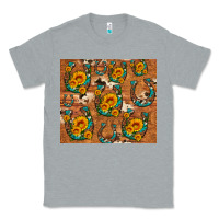 Heather Grey sunflower turquoise leopard cowhide horseshoe Classic Tee - Artiststas