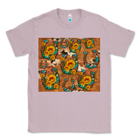Lilac sunflower turquoise leopard cowhide horseshoe Classic Tee - Artiststas