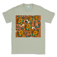 Matcha sunflower turquoise leopard cowhide horseshoe Classic Tee - Artiststas