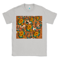 Moon Dust sunflower turquoise leopard cowhide horseshoe Classic Tee - Artiststas