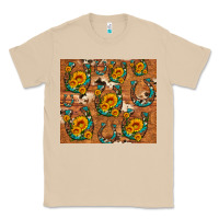 Mushroom sunflower turquoise leopard cowhide horseshoe Classic Tee - Artiststas