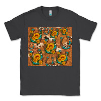Smoke sunflower turquoise leopard cowhide horseshoe Classic Tee - Artiststas