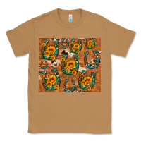 Toasted Coconut sunflower turquoise leopard cowhide horseshoe Classic Tee - Artiststas