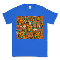 True Royal sunflower turquoise leopard cowhide horseshoe Classic Tee - Artiststas