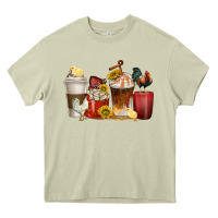 Mossy coffee cups rooster Heavy Core Tee - texasbilliewilder