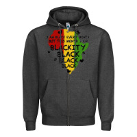Charcoal Heather black black blackity Zipper Hoodie - MaliasSmallBusiness