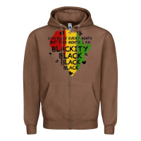Chestnut black black blackity Zipper Hoodie - MaliasSmallBusiness