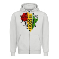 Dove Grey black black blackity Zipper Hoodie - MaliasSmallBusiness
