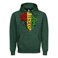 Sports Green black black blackity Zipper Hoodie - MaliasSmallBusiness