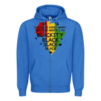 True Royal black black blackity Zipper Hoodie - MaliasSmallBusiness