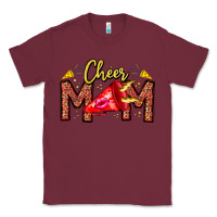 Burgundy cheer mom Classic Tee - CowhideDigitalArt