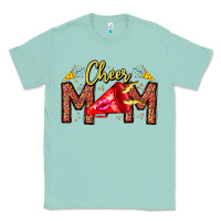 Seafoam cheer mom Classic Tee - CowhideDigitalArt