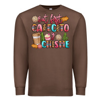 Chestnut but first cafecito y chisme Premium Sweatshirt - LillyAllenDesigns