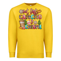 Lemon but first cafecito y chisme Premium Sweatshirt - LillyAllenDesigns