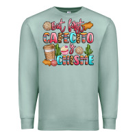 Seafoam but first cafecito y chisme Premium Sweatshirt - LillyAllenDesigns