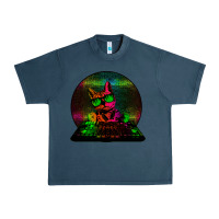 Midnight Navy HOUSE CAT (Rainbow DJ Kitty) Urban Heavy Tee - Bettercallsaul