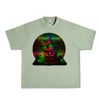 Oil Green HOUSE CAT (Rainbow DJ Kitty) Urban Heavy Tee - Bettercallsaul