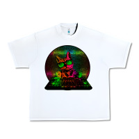 White HOUSE CAT (Rainbow DJ Kitty) Urban Heavy Tee - Bettercallsaul