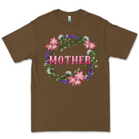 Cacao Mother With Floral Wreath Premium Tee - RanaPortraitStore