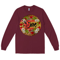 Burgundy ladybug one ornament Long Sleeve Tee - BarkalooDesign