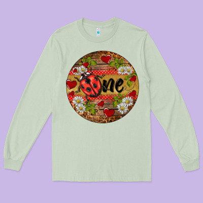 Ladybug One Ornament Long Sleeve Tee Designed By Barkaloodesign
