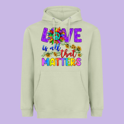 Love İs All That Matters Heavyweight Hoodie Designed By Bundleandbundleshop