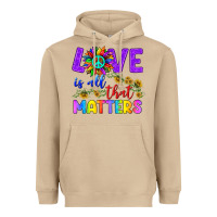Mushroom Love İs All That Matters Heavyweight Hoodie - BundleAndBundleShop