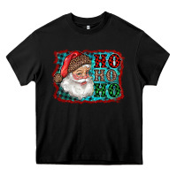 Black Santa Ho Ho Ho Heavy Core Tee - RanaPortraitStore