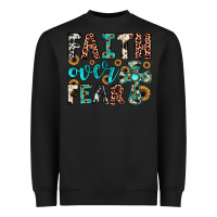 Black faith over fear Heavyweight Sweatshirt - JahusDesignShop