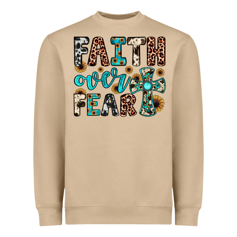 Faith Over Fear Heavyweight Sweatshirt by JahusDesignShop | Teevron