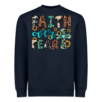 Navy faith over fear Heavyweight Sweatshirt - JahusDesignShop