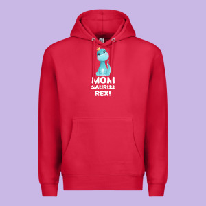 Mommy Saurus Rex Mom Mom Gift Dino Premium Hoodie Designed By Bettercallsaul