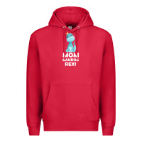 Cardinal Mommy Saurus Rex Mom Mom Gift Dino Premium Hoodie - Bettercallsaul