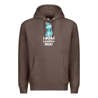 Coffee Mommy Saurus Rex Mom Mom Gift Dino Premium Hoodie - Bettercallsaul