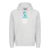 Dove Grey Mommy Saurus Rex Mom Mom Gift Dino Premium Hoodie - Bettercallsaul