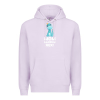 Lilac Mommy Saurus Rex Mom Mom Gift Dino Premium Hoodie - Bettercallsaul