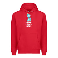 Red Mommy Saurus Rex Mom Mom Gift Dino Premium Hoodie - Bettercallsaul