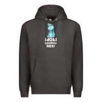 Smoke Mommy Saurus Rex Mom Mom Gift Dino Premium Hoodie - Bettercallsaul