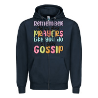 Navy remember me in your prayers like you do in your go Zipper Hoodie - MaliasSmallBusiness