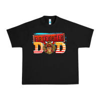 Black firefighter dad Urban Heavy Tee - AdoDesignShop