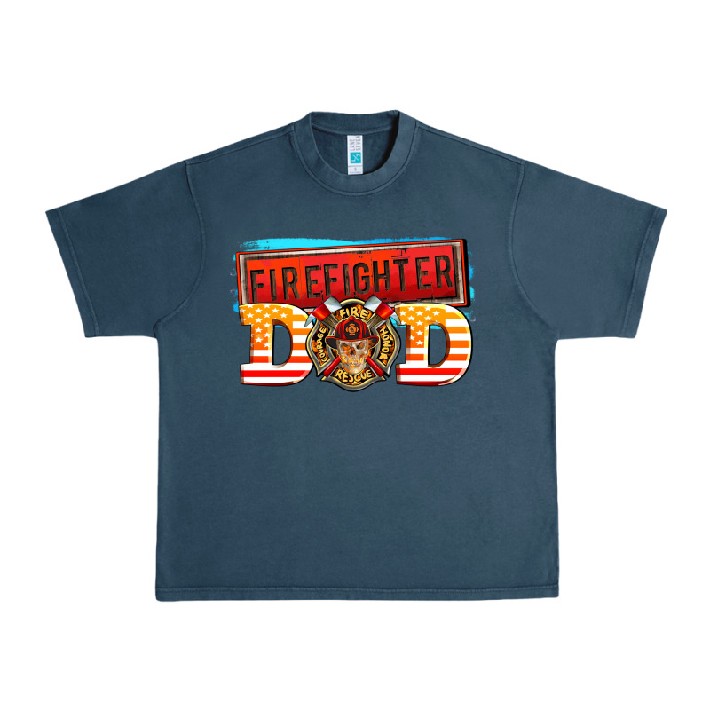 Firefighter Dad Urban Heavy Tee by AdoDesignShop | Teevron