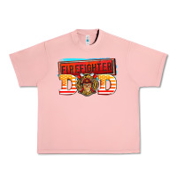 Salmon firefighter dad Urban Heavy Tee - AdoDesignShop