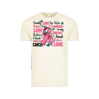 Vintage Arctic breast cancer ribbons with cancer words Vintage Tee - AdoDesignShop