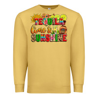 Antique Gold tequila lime and sunshine Premium Sweatshirt - LillyAllenDesigns