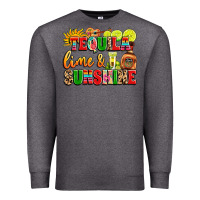 Charcoal Heather tequila lime and sunshine Premium Sweatshirt - LillyAllenDesigns