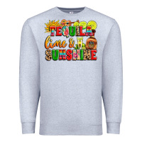 Heather Grey tequila lime and sunshine Premium Sweatshirt - LillyAllenDesigns